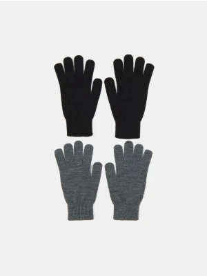 Sinsay - Rękawiczki mitenki 2 pack - szary
