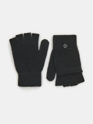Sinsay - Rękawiczki mitenki - czarny
