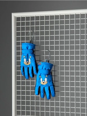 Sinsay - Rękawiczki narciarskie Sonic the Hedgehog - niebieski