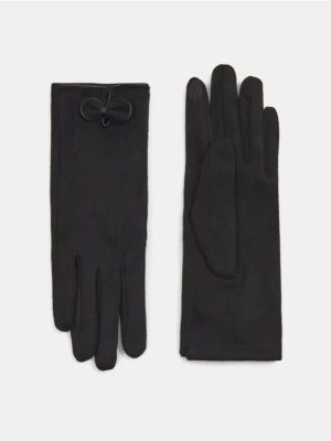 Sinsay - Rękawiczki z kokardą - czarny