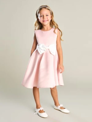 Sinsay - Rozkloszowana sukienka z kokardą - różowy