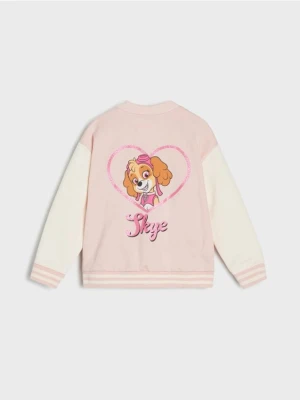 Sinsay - Rozpinana bluza bomberka z nadrukiem na plecach PAW Patrol - różowy