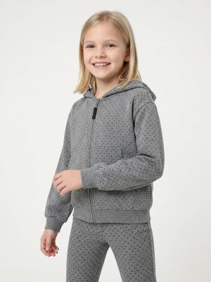 Sinsay - Rozpinana bluza w kropki - szary