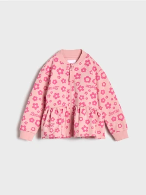 Sinsay - Rozpinana bluza z baskinką Barbie - różowy