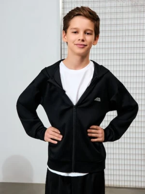 Sinsay - Rozpinana bluza z kapturem - czarny