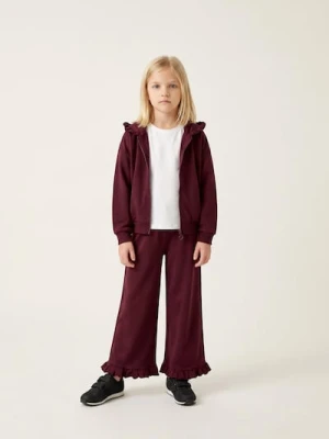 Sinsay - Rozpinana bluza z kapturem - czerwony