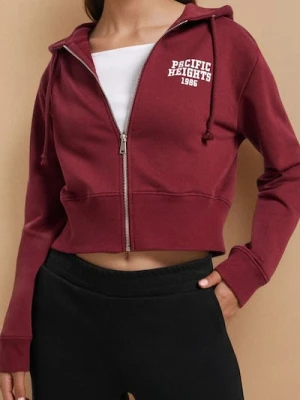 Sinsay - Rozpinana bluza z kapturem - fioletowy