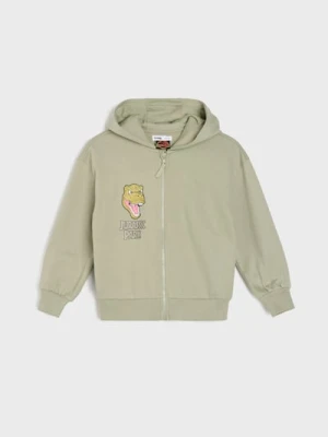 Sinsay - Rozpinana bluza z kapturem Jurassic Park - zielony