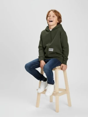 Sinsay - Rozpinana bluza z kapturem - khaki