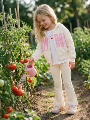 Sinsay - Rozpinana bluza z kapturem - kremowy