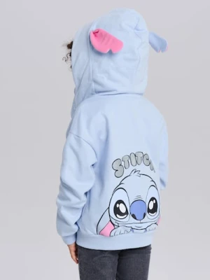 Sinsay - Rozpinana bluza z kapturem Lilo & Stitch - niebieski