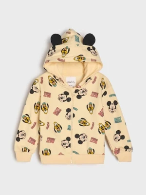 Sinsay - Rozpinana bluza z kapturem Mickey Mouse - beżowy