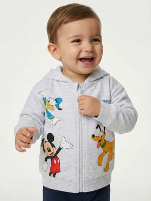 Sinsay - Rozpinana bluza z kapturem Mickey Mouse - szary