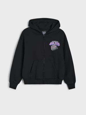 Sinsay - Rozpinana bluza z kapturem Minecraft - czarny