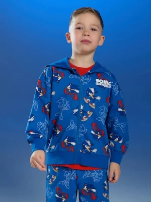 Sinsay - Rozpinana bluza z kapturem Sonic the Hedgehog - niebieski