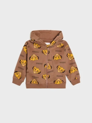 Sinsay - Rozpinana bluza z kapturem The Lion King - brązowy