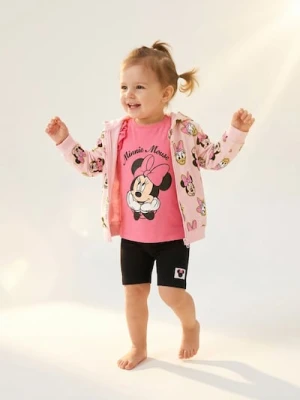 Sinsay - Rozpinana bluza z kapturem z elementami 3D - różowy