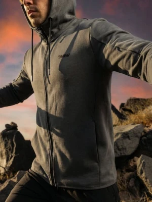 Sinsay - Rozpinana bluza z kapturem - zielony