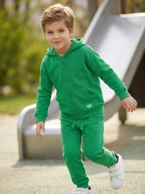 Sinsay - Rozpinana bluza z kapturem - zielony