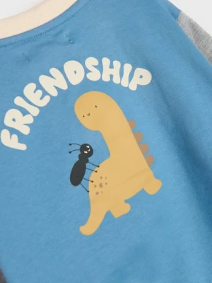 Sinsay - Rozpinana bluza z nadrukiem na plecach - wielobarwny