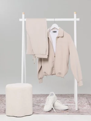 Sinsay - Rozpinana bluza ze stójką - beżowy