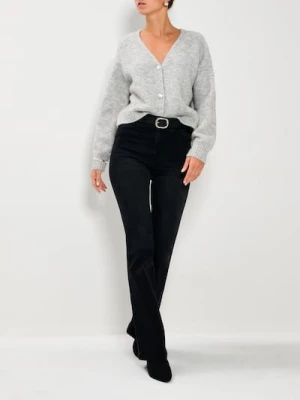 Sinsay - Rozpinany sweter na guziki - szary