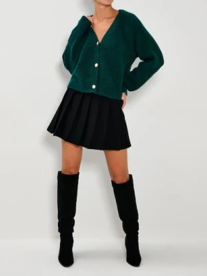 Sinsay - Rozpinany sweter na guziki - zielony