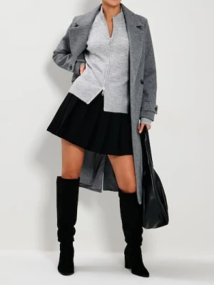 Sinsay - Rozpinany sweter - szary