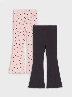 Sinsay - Rozszerzane legginsy 2 pack - wielobarwny