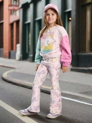 Sinsay - Rozszerzane spodnie z motywem jednorożców - wielobarwny