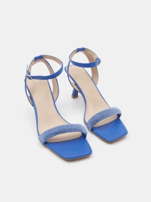 Sinsay - Sandały na obcasie - niebieski