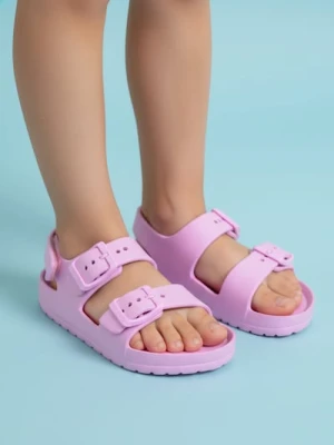 Sinsay - Sandały na rzepy - fioletowy