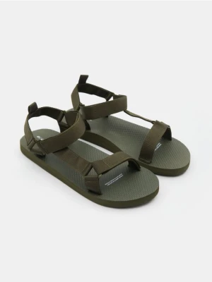 Sinsay - Sandały na rzepy - khaki