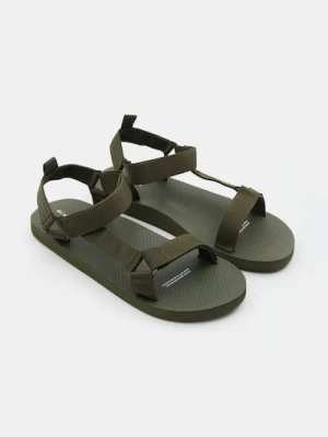 Sinsay - Sandały na rzepy - khaki