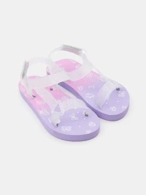 Sinsay - Sandały z brokatowymi paskami - wielobarwny