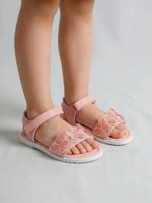 Zdjęcie produktu Sinsay - Sandały z haftowanymi motylami - różowy