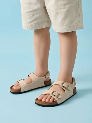 Sinsay - Sandały z klamrami i paskiem - beżowy