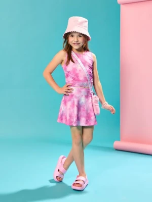 Sinsay - Sandały z pianki z aplikacją 3d w kształcie kwiatów - różowy