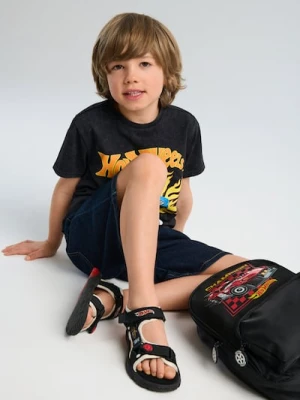 Sinsay - Sandały ze świecącą podeszwą Hot Wheels - czarny