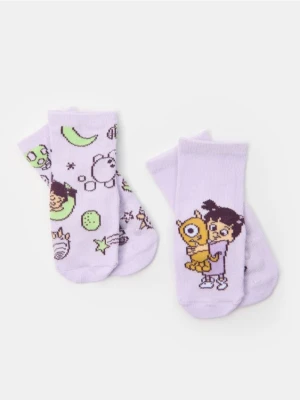Sinsay - Skarpetki 2 pack Monsters University - fioletowy