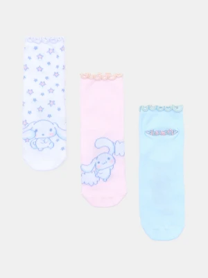 Sinsay - Skarpetki 3 pack Cinnamoroll - wielobarwny