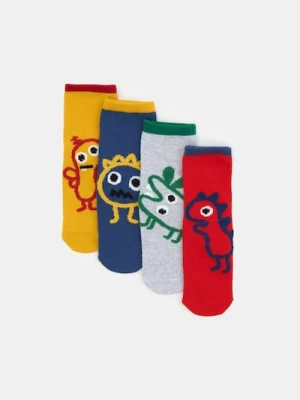 Sinsay - Skarpetki 4 pack - wielobarwny