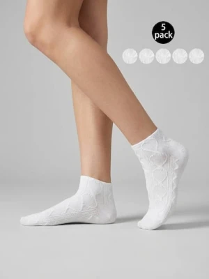 Sinsay - Skarpetki 5 pack - biały