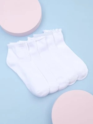 Sinsay - Skarpetki 5 pack - kremowy