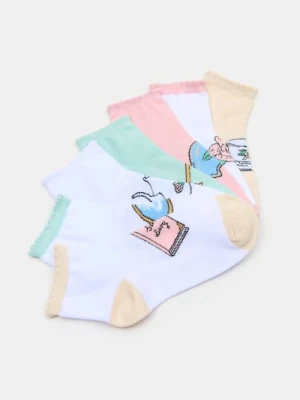 Sinsay - Skarpetki krótkie 7 pack - wielobarwny