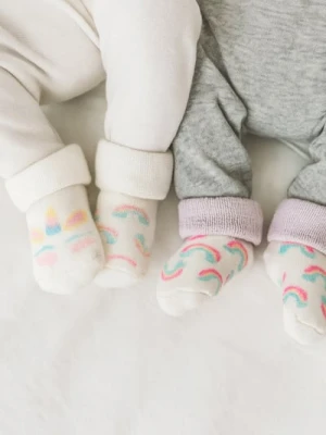 Sinsay - Skarpetki niemowlęce 2 pack - kremowy