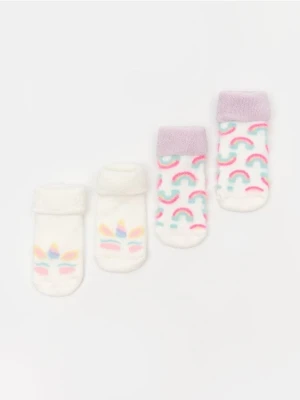 Sinsay - Skarpetki niemowlęce 2 pack - wielobarwny