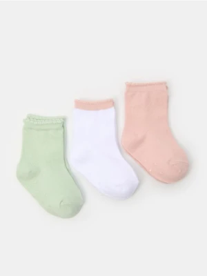 Sinsay - Skarpetki niemowlęce 3 pack - wielobarwny