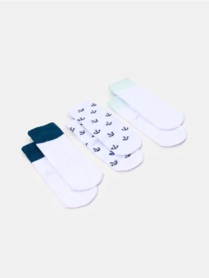 Sinsay - Skarpetki niemowlęce 3 pack - wielobarwny