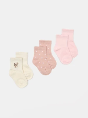 Sinsay - Skarpetki niemowlęce 3 pack - wielobarwny